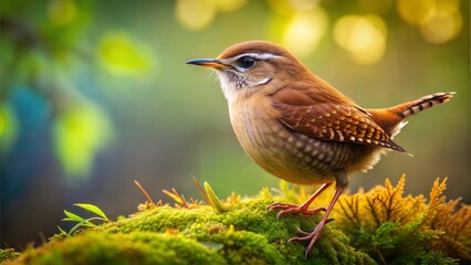 wren bird image background