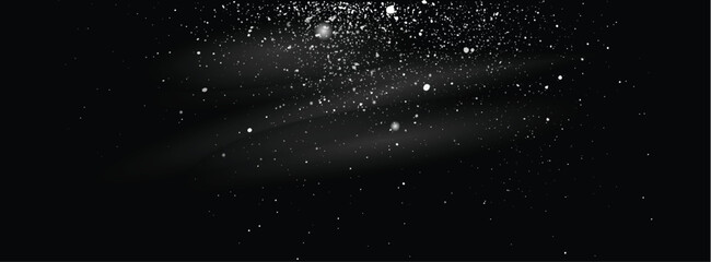 Vector falling snow flakes snowfall background