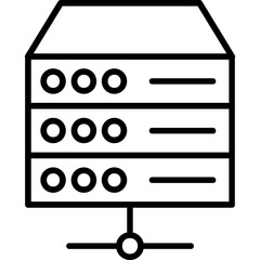 Server Vector Icon Design