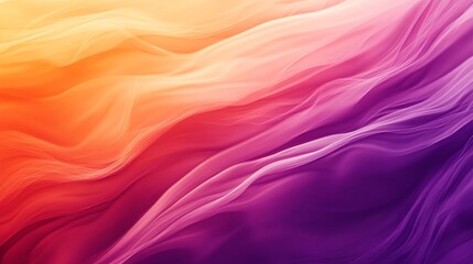 Obraz premium Tangerine, cranberry, and medium purple hues flow gently in this abstract blurred gradient background, offering a modern and sleek design