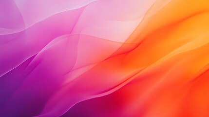 Obraz premium A smooth transition of tangerine, cranberry, and medium purple in a blurred gradient background, designed to evoke a sense of calm and creativity
