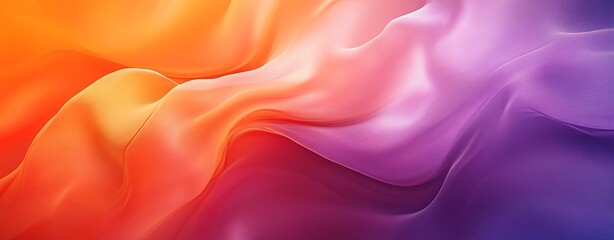 Obraz premium Abstract gradient background with a smooth blend of tangerine, cranberry, and medium purple colors, softened with a blur for an elegant touch