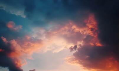 Fototapeta premium deep dark Evening sky, Generative AI