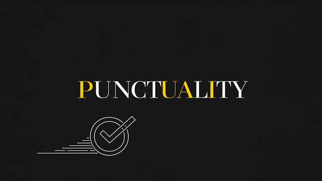 Illustration of the word punctuality