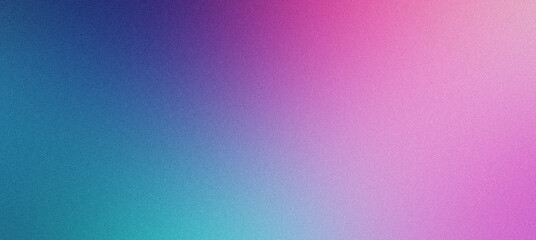 Grainy textured abstract background blending blue and pink colors