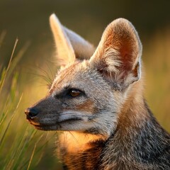 Bat-Eared Fox Portrait