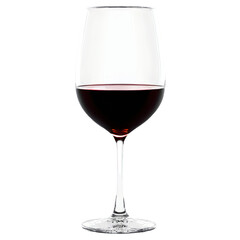 Silhouette of Port Wine Glass isolated on transparent background