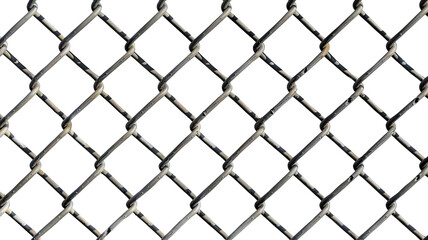 Fototapeta premium Chain link fence, cut out