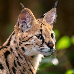 Serval Cat Portrait