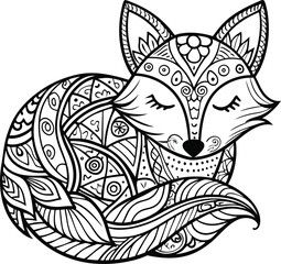 Fototapeta premium fox vector illustration