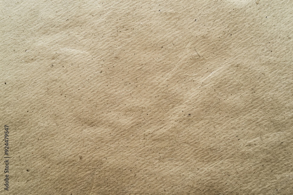 Poster A detailed view of a fragment of brown paper with subtle texture and wrinkles