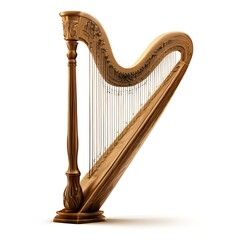 harp isolated on white background
