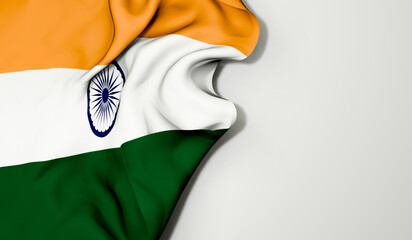 waving Indian national flag stock image