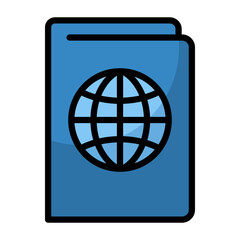 Passport  Icon Element For Design