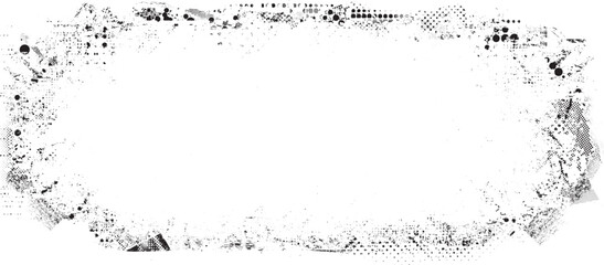 Glitch distorted grange shape . Noise grungy logo . Trendy defect error shapes . Glitched frame .Grunge textured . Distressed effect .Vector shapes