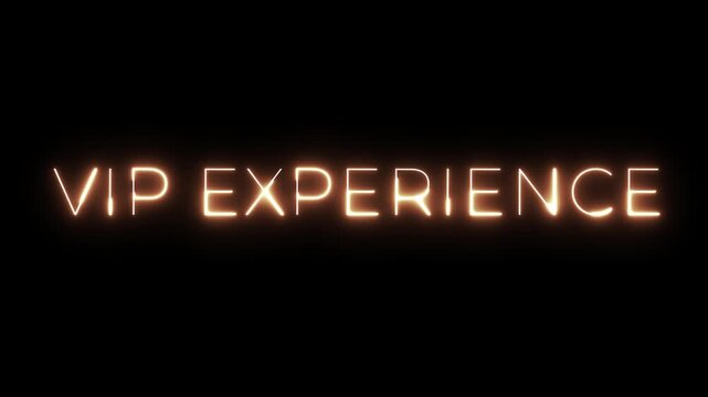 VIP Experience Neon Sign