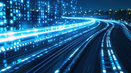 Fototapeta premium Digital Highway