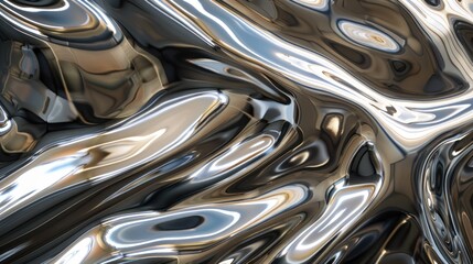 Abstract Shiny Metal Surface