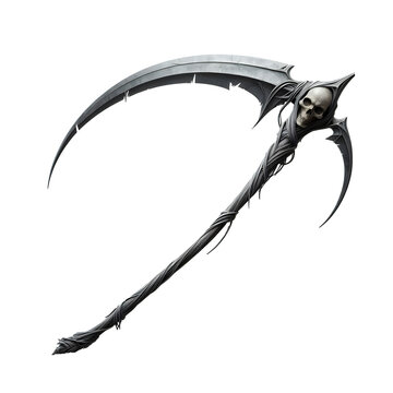 recommend clip art: Grim Reaper Scythe isolated on transparent background