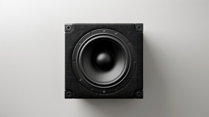 Close-up of a speaker mounted on a wall, ideal for use in technology or audio-related concepts