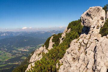 Fototapeta premium The Kehlsteinhaus, a.k.a. the Eagle's Nest on Obersalzberg Mountain in Obersalzberg, Germany