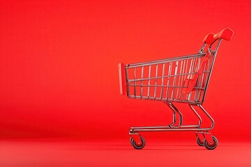 Black Friday checkout screen with full online cart, bold Complete Purchase banner, vibrant red and black colors, urgency in finalizing order, holiday shopping excitement