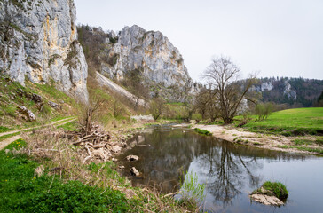 The Stiegelesfels-Oberes Donautal, district of Tuttlingen, Baden-Württemberg , Germany