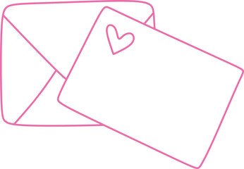 Envelope Doodle with Heart