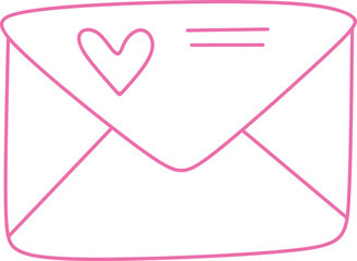 Envelope Doodle with Heart