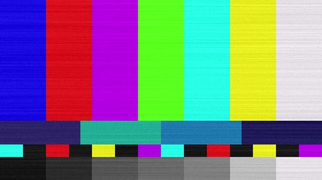 Television Error Glitch Screen No Signal