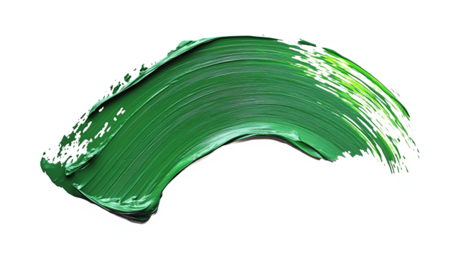 green brush stroke on transparent background - Powered by Adobe