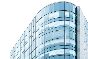 Tall building with a clock tower on its side, perfect for urban or cityscape scenes