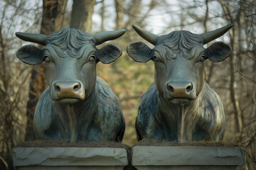 Concrete cows