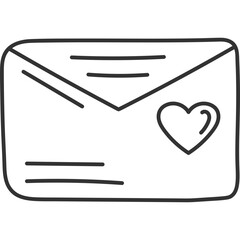 Envelop Doodle Line