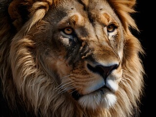 Majestic Lion Close-Up