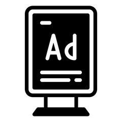 Single Roll Up Insight icon in glyph style