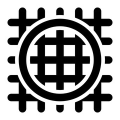 grid, pixel, pixel perfect, layout, circle, graphic design, visual design outline icon