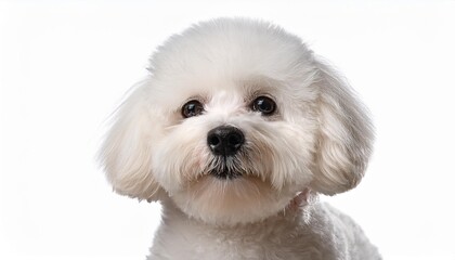 Obraz premium ビションフリーゼのポートレート（Bichon Frise portrait on white background） 