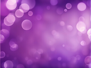 Purple Bokeh Background with Soft, Defocused Circles of Light.