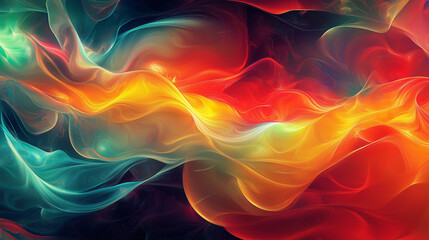 Obraz premium Abstract interpretation of human muscles as flowing energy