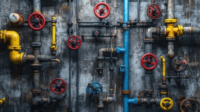 Industrial Pipework Texture.