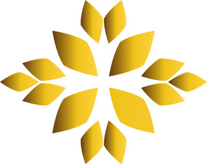 luxury golden flower design