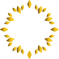 luxury golden flower design