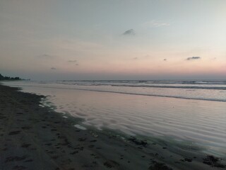 sunset on the beach