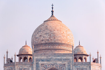 Taj Mahal Mausoleum in Agra, Uttar Pradesh, India