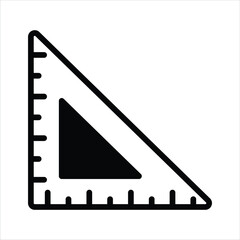 Triangular ruler vector design, ready for premium use