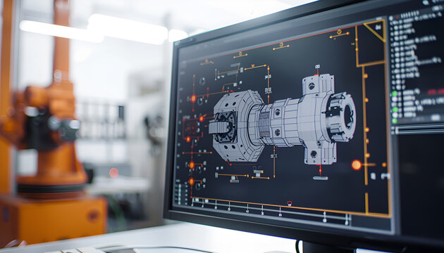 Engineering Designer : a mechanical engineering design software on a computer screen
