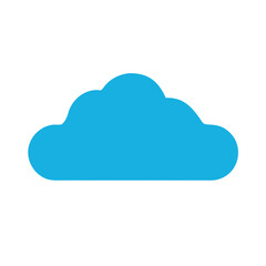 Fototapeta premium cloud computing icon on blue background