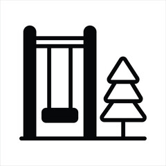 Grab this creative icon of playground in modern style
