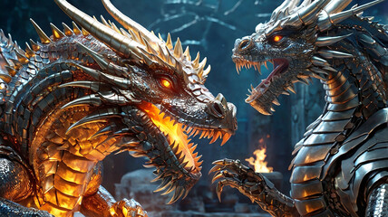 Enter a world where fire-breathing dragons and AI collide, merging metal and magic in epic fantasy